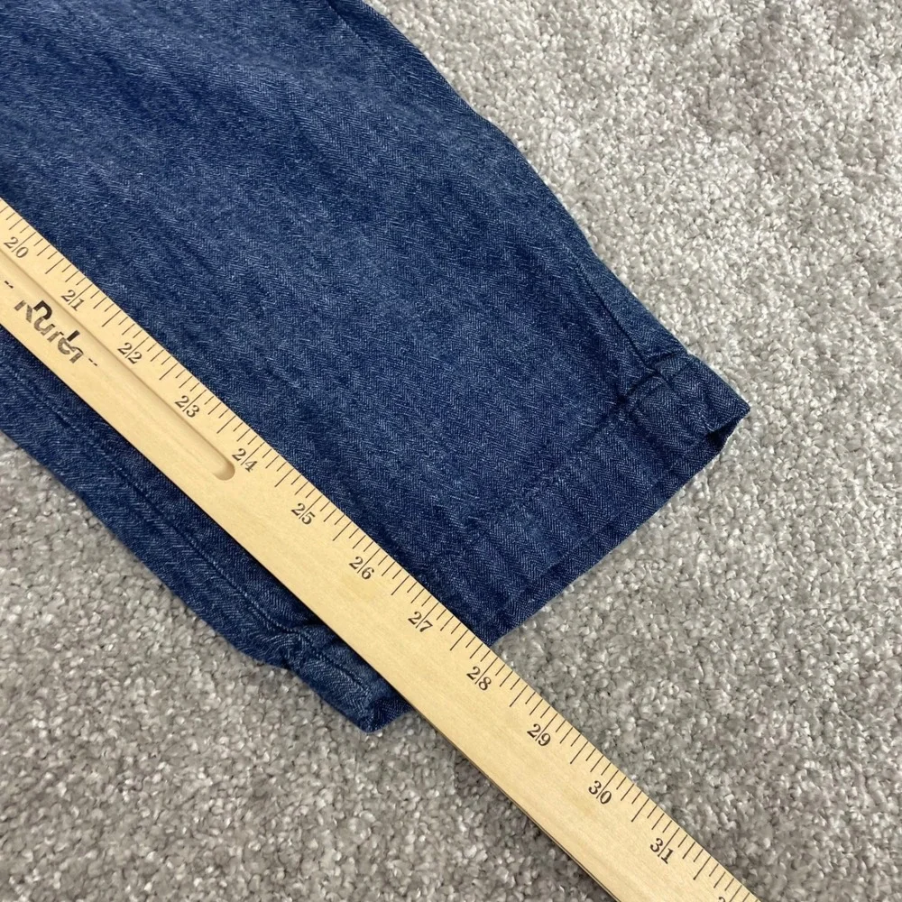Banana Republic Chinos Mens 36x30 Linen Cotton Mason Athletic Tapered (Tg 36x28)